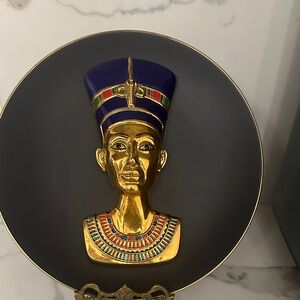 VINTAGE 1994 Bradford Exchange Nefertiti The Eternal Beauty 3D Plate